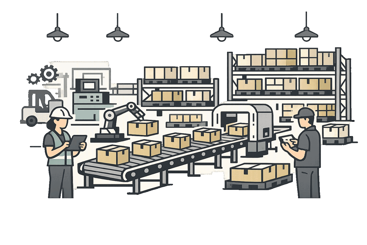 Modern manufacturing and warehouse operations