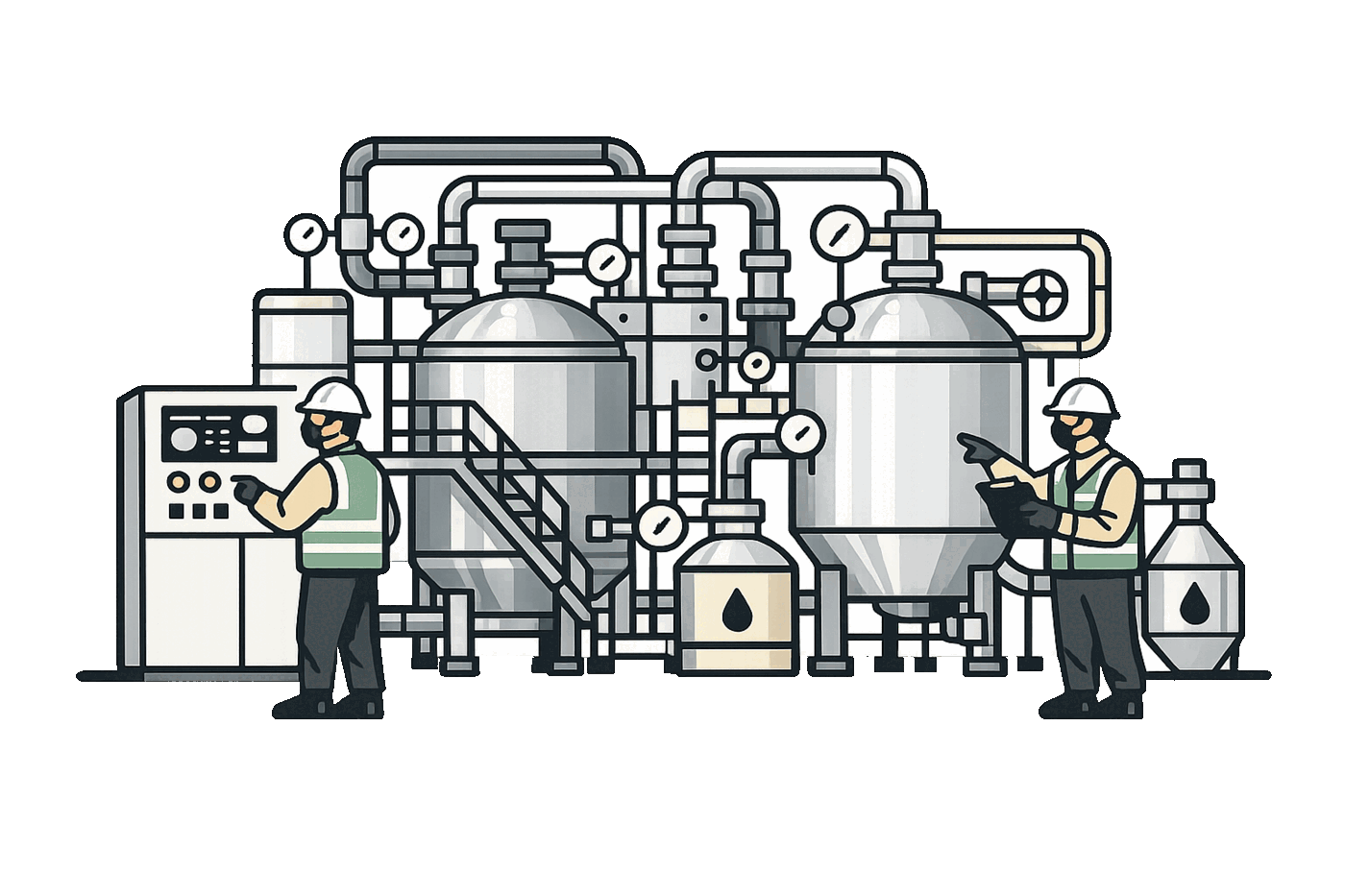 Fiddle chemical manufacturing software dashboard