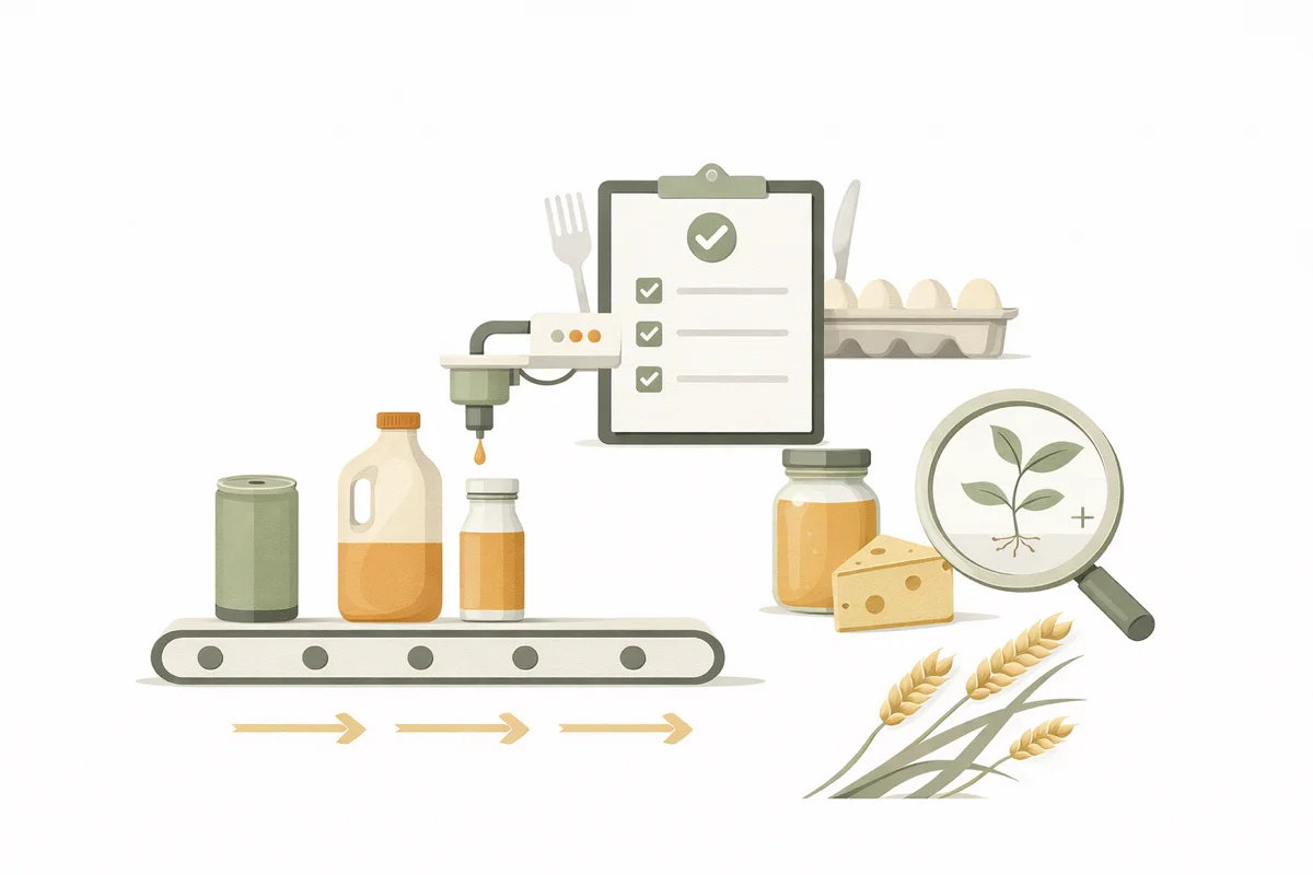 Various food brand products managed with Fiddle inventory software